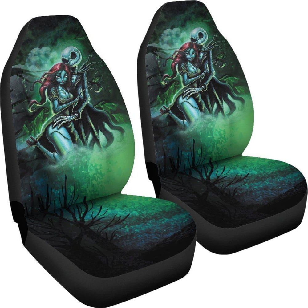 Nightmare Before Christmas Car Seat Covers | Jack & Sally Car Seat Covers NBCCS065