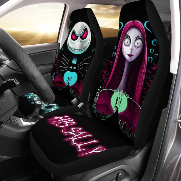 Nightmare Before Christmas Car Seat Covers | Jack & Sally Love Seat Covers NBCCS025