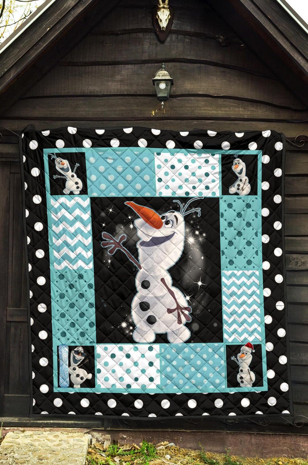 Olaf Quilt Blanket Cute Gift Idea For Cartoon Fan