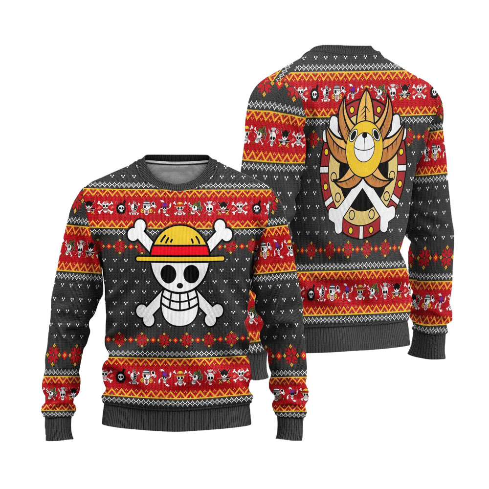 One Piece Anime Ugly Christmas Sweater Symbol Xmas Gift