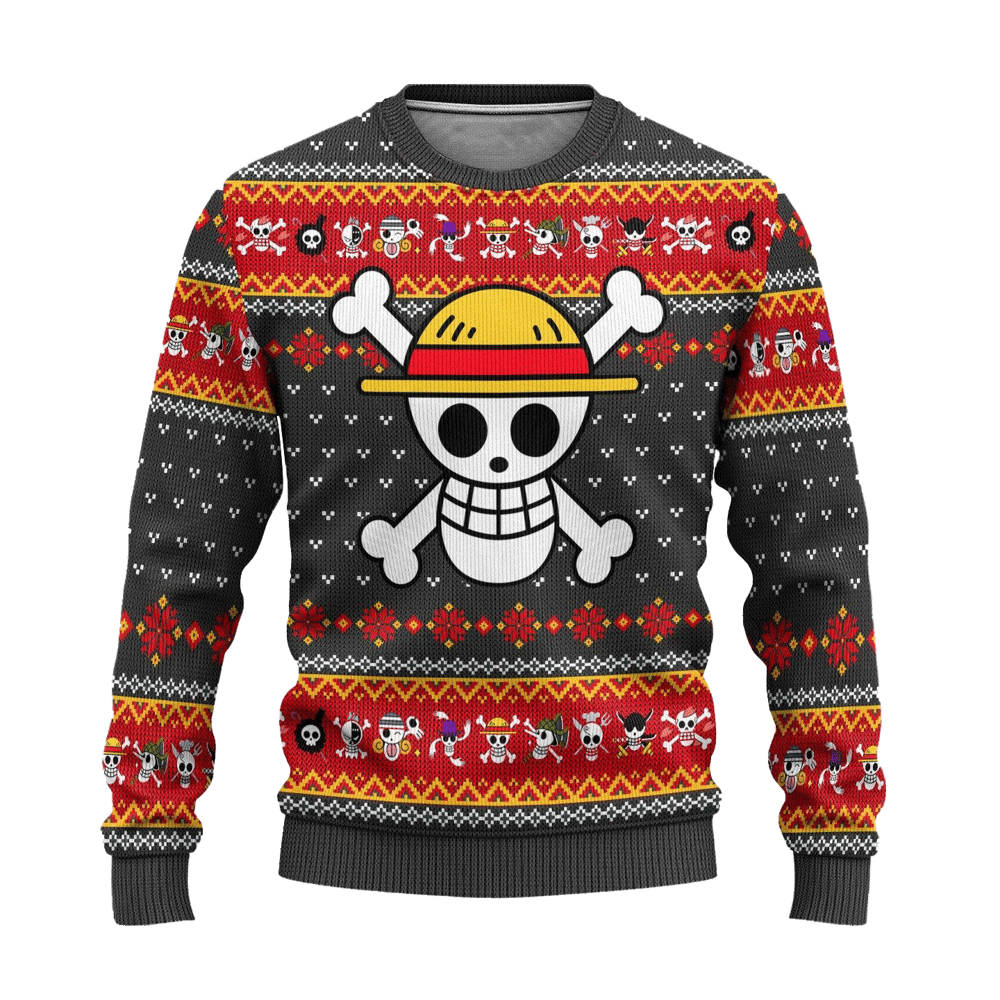 One Piece Anime Ugly Christmas Sweater Symbol Xmas Gift