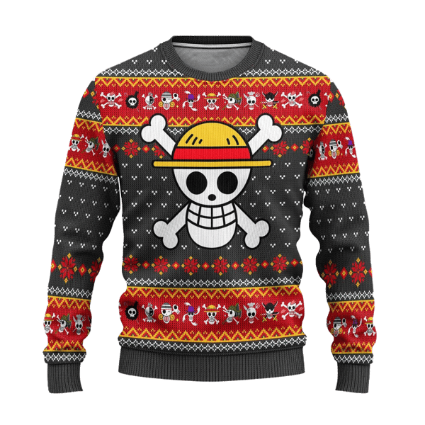 One Piece Anime Ugly Christmas Sweater Symbol Xmas Gift