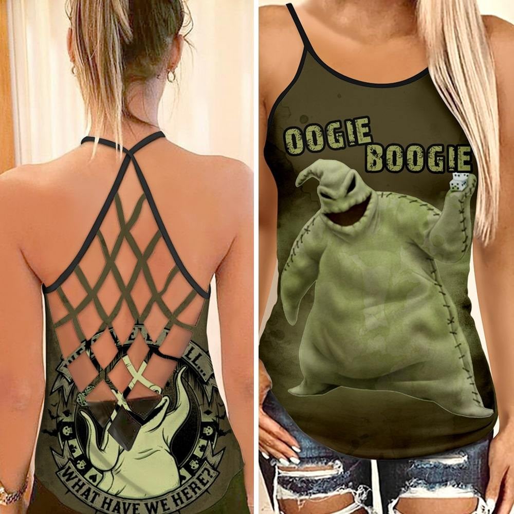 Oogie Boogie Criss Cross Tank Top NBCCT35