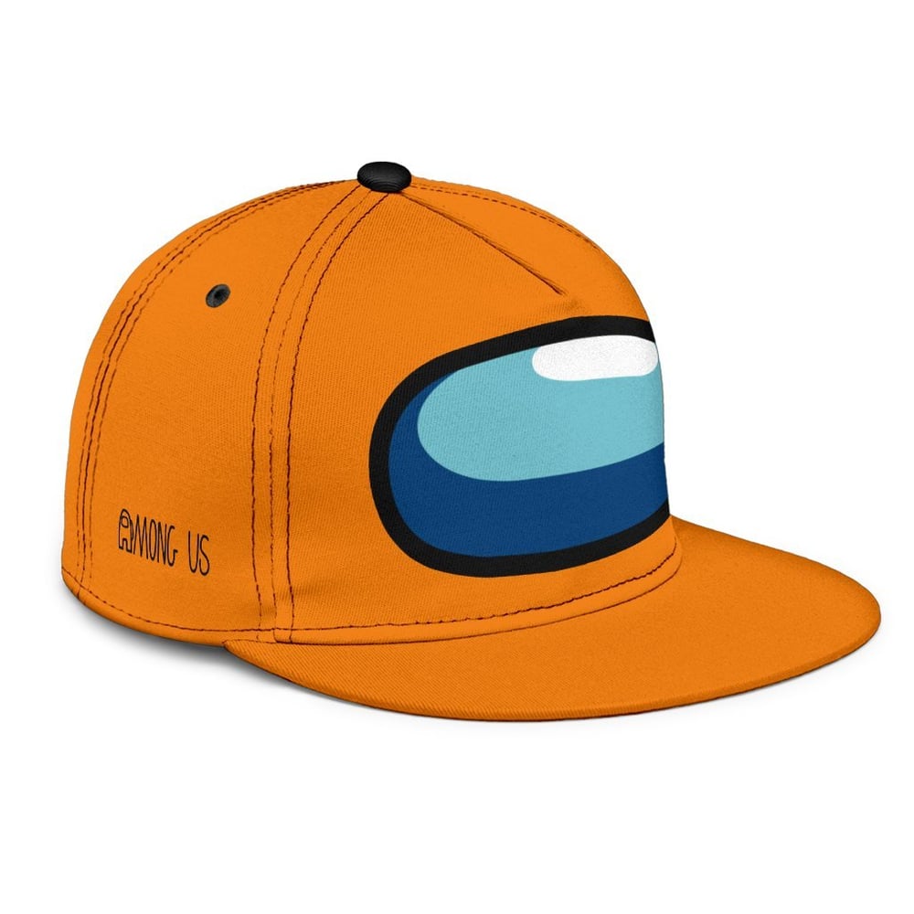 Orange Snapback Hat Crewmate Among Us Funny Gift Idea