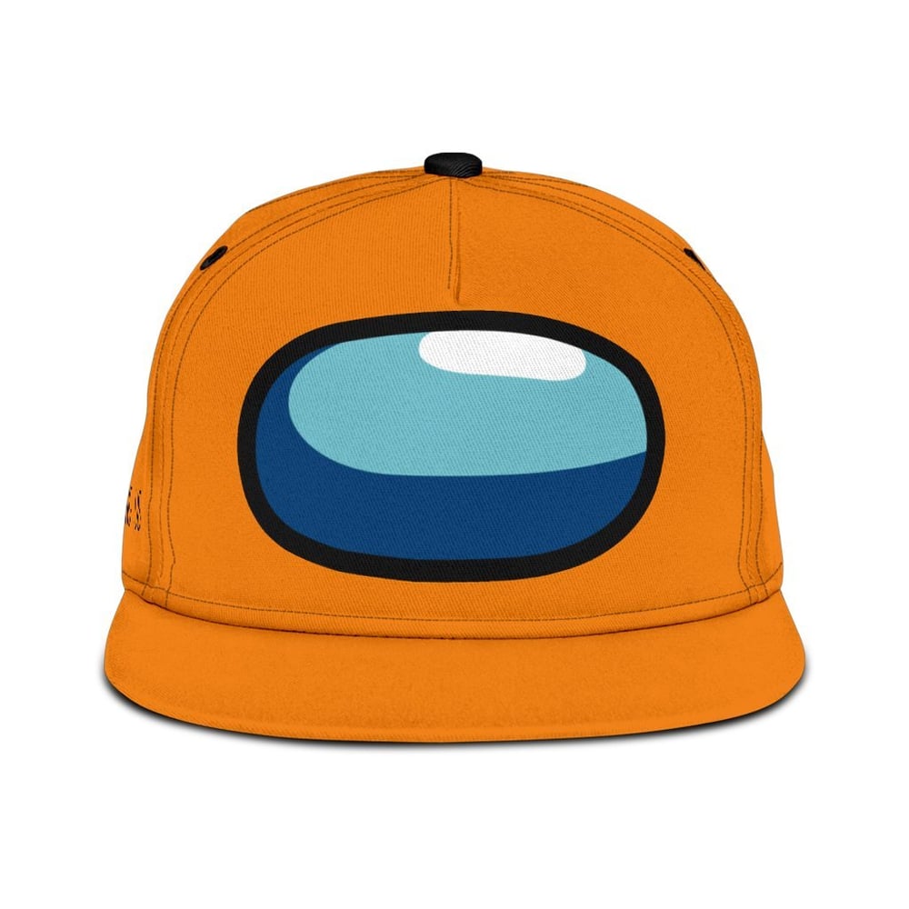 Orange Snapback Hat Crewmate Among Us Funny Gift Idea