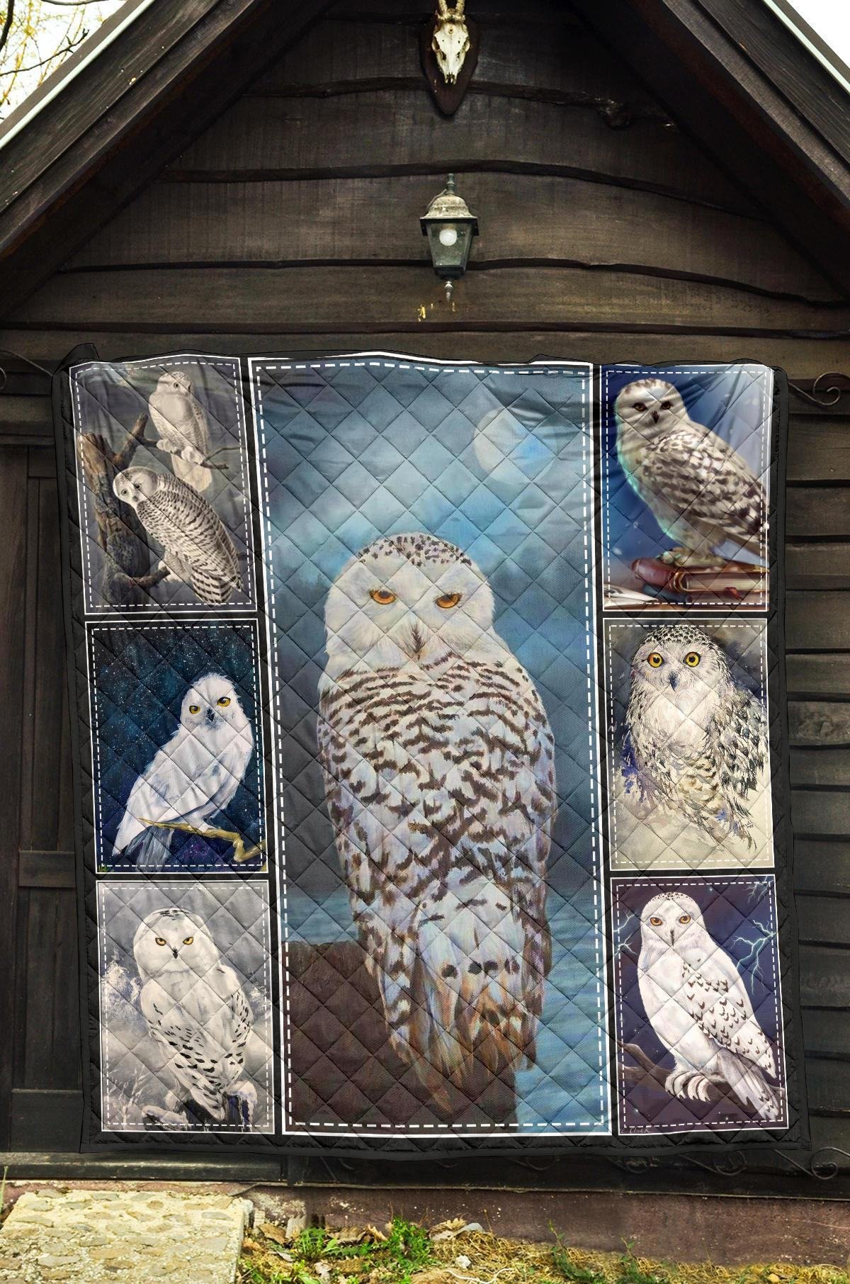 Owl Quilt Blanket Xmas Gift For Owl Lover