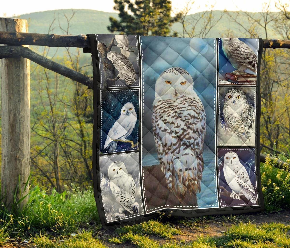 Owl Quilt Blanket Xmas Gift For Owl Lover