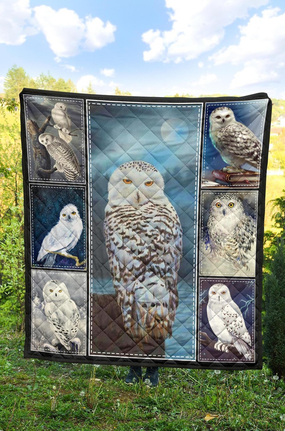 Owl Quilt Blanket Xmas Gift For Owl Lover