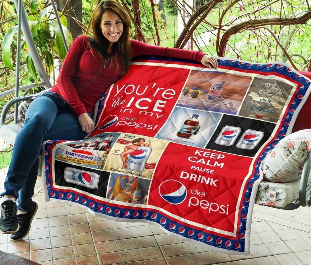 Pepsi Diet Quilt Blanket Funny Gift For Soft Drink Lover