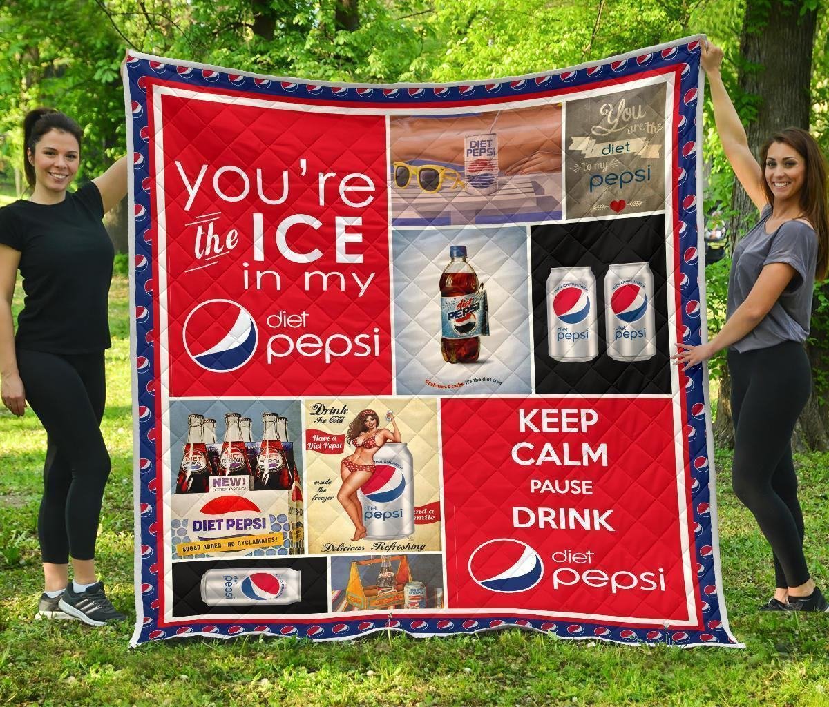 Pepsi Diet Quilt Blanket Funny Gift For Soft Drink Lover