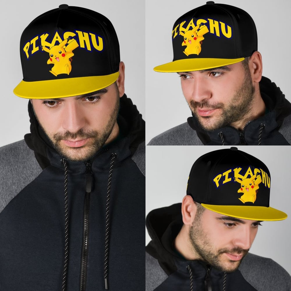 Pikachu Snapback Hat Anime Fan Gift Idea