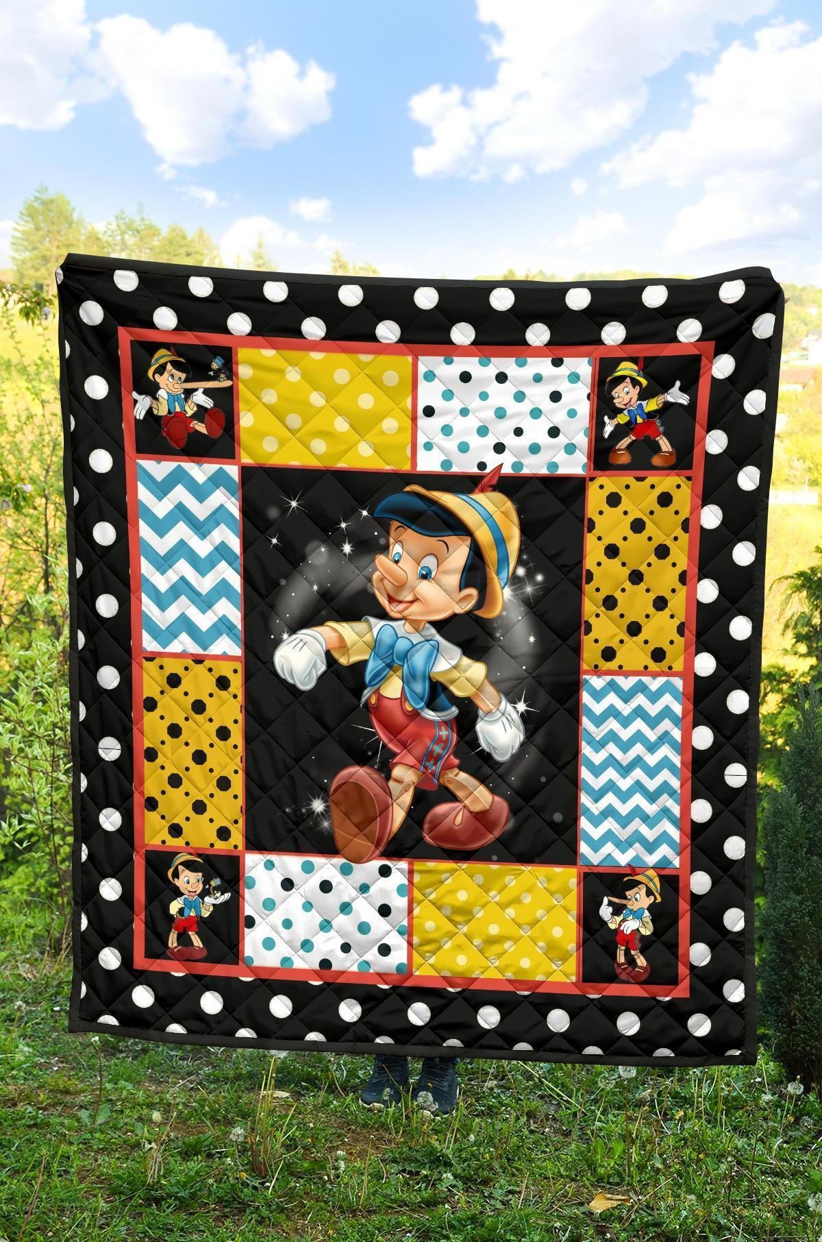 Pinocchio Quilt Blanket Cartoon Fan Gift Idea