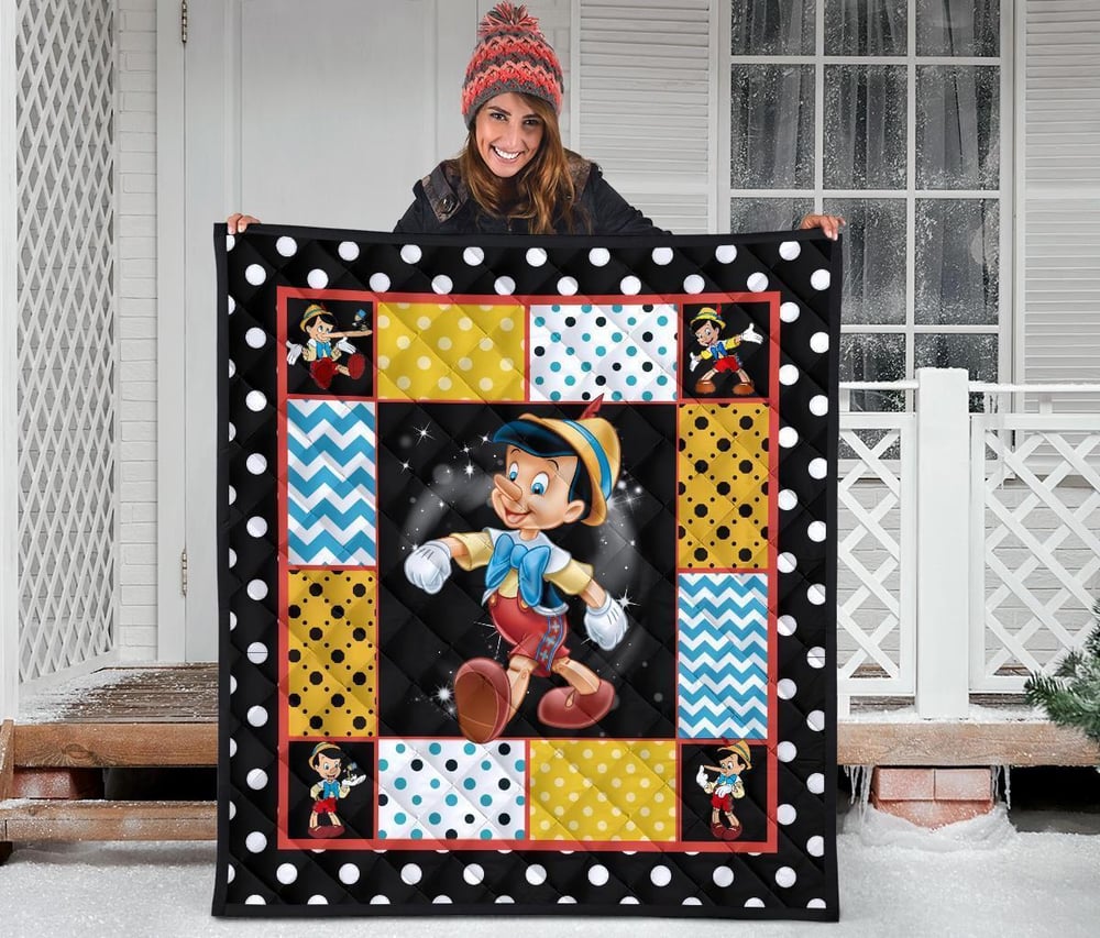 Pinocchio Quilt Blanket Cartoon Fan Gift Idea