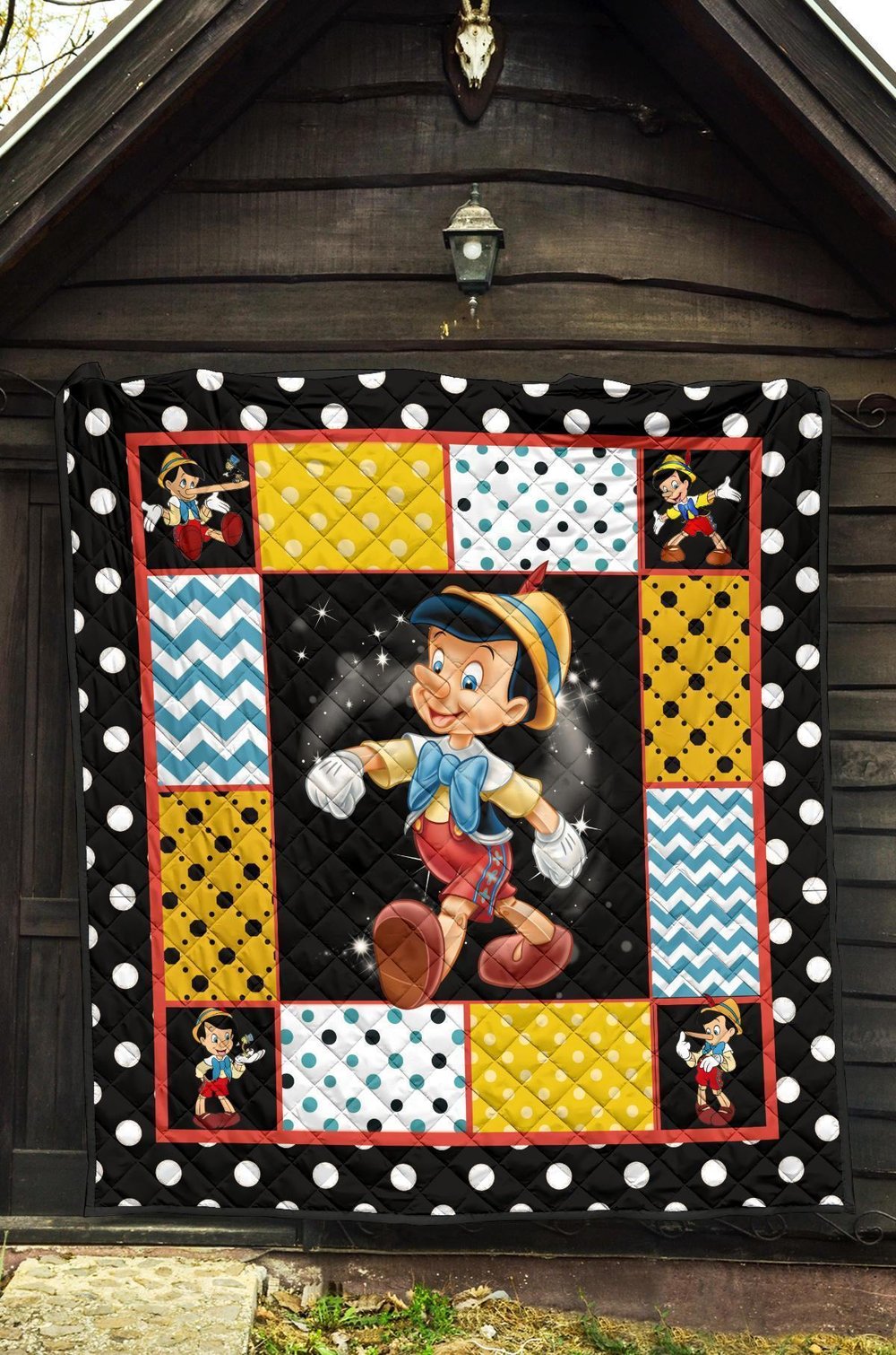 Pinocchio Quilt Blanket Cartoon Fan Gift Idea