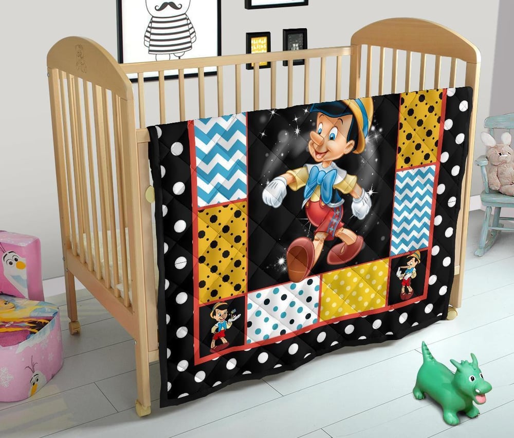 Pinocchio Quilt Blanket Cartoon Fan Gift Idea