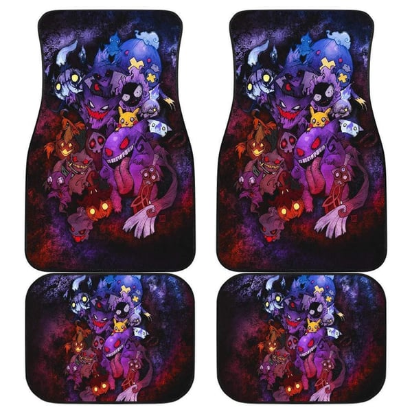 Pokemon Car Floor Mats | Pokemon Ghost Art Custom Car Floor Mats CFMPK01