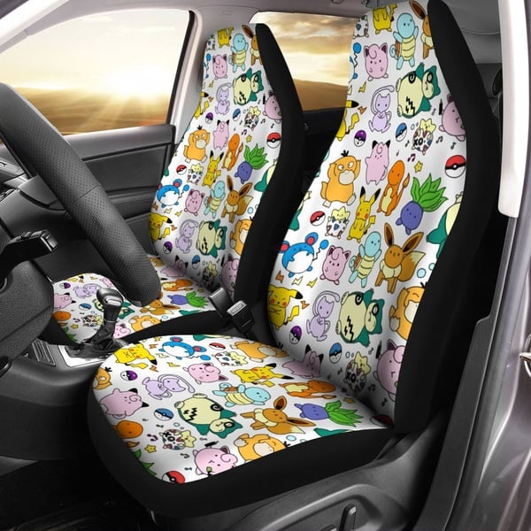 Pokemon Chibi Pattern Car Seat Covers PKMCSC14