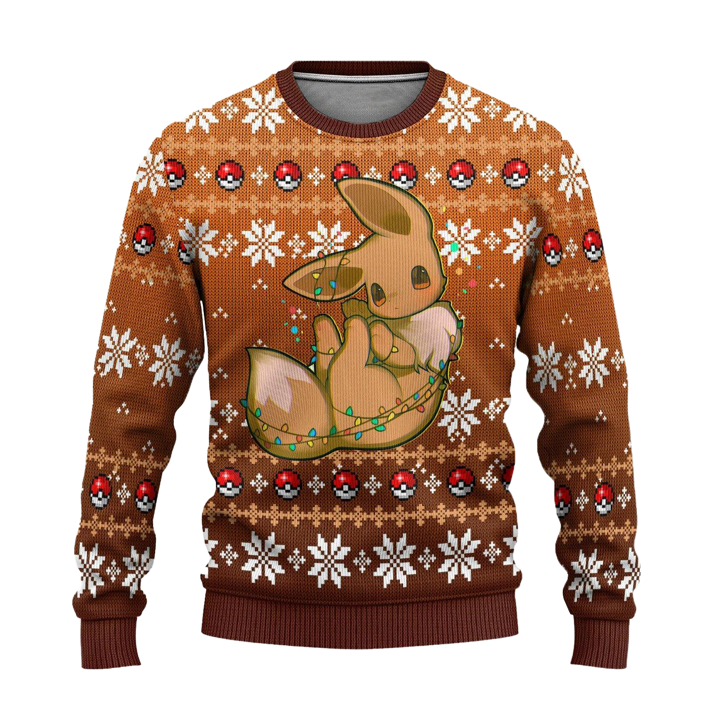 Pokemon Eevee Anime Ugly Christmas Sweater Custom Sweatshirt Apparel