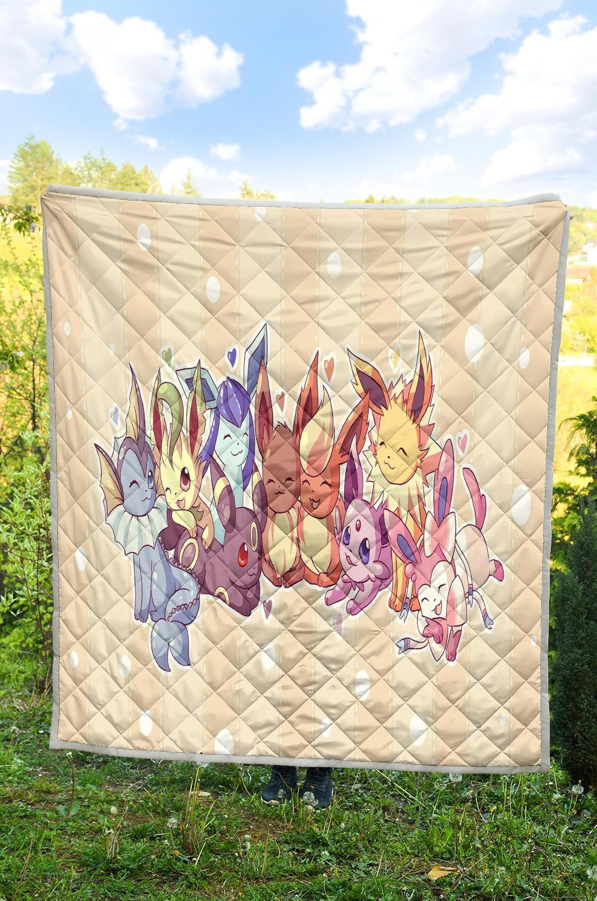 Pokemons Quilt Blanket Funny Gift For Pokemon Fan