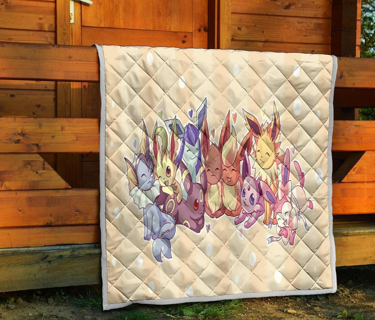 Pokemons Quilt Blanket Funny Gift For Pokemon Fan