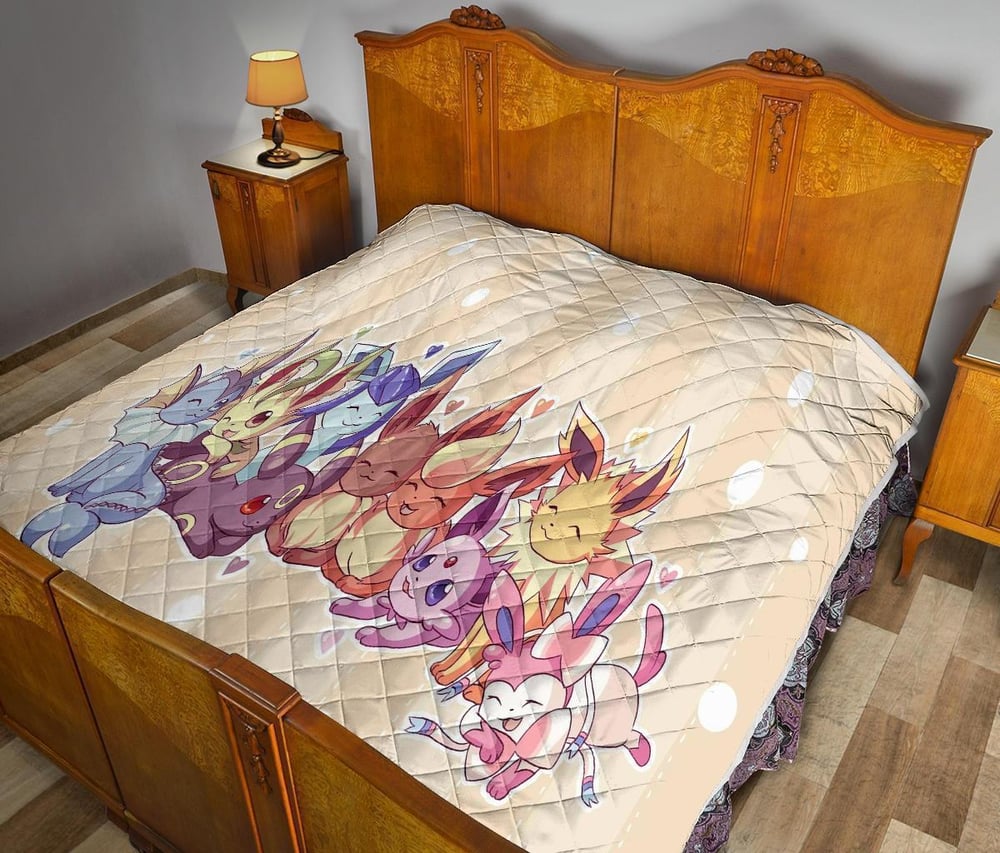 Pokemons Quilt Blanket Funny Gift For Pokemon Fan