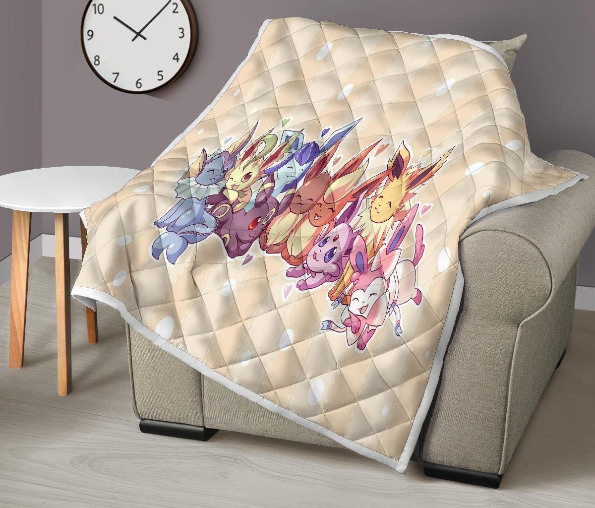 Pokemons Quilt Blanket Funny Gift For Pokemon Fan