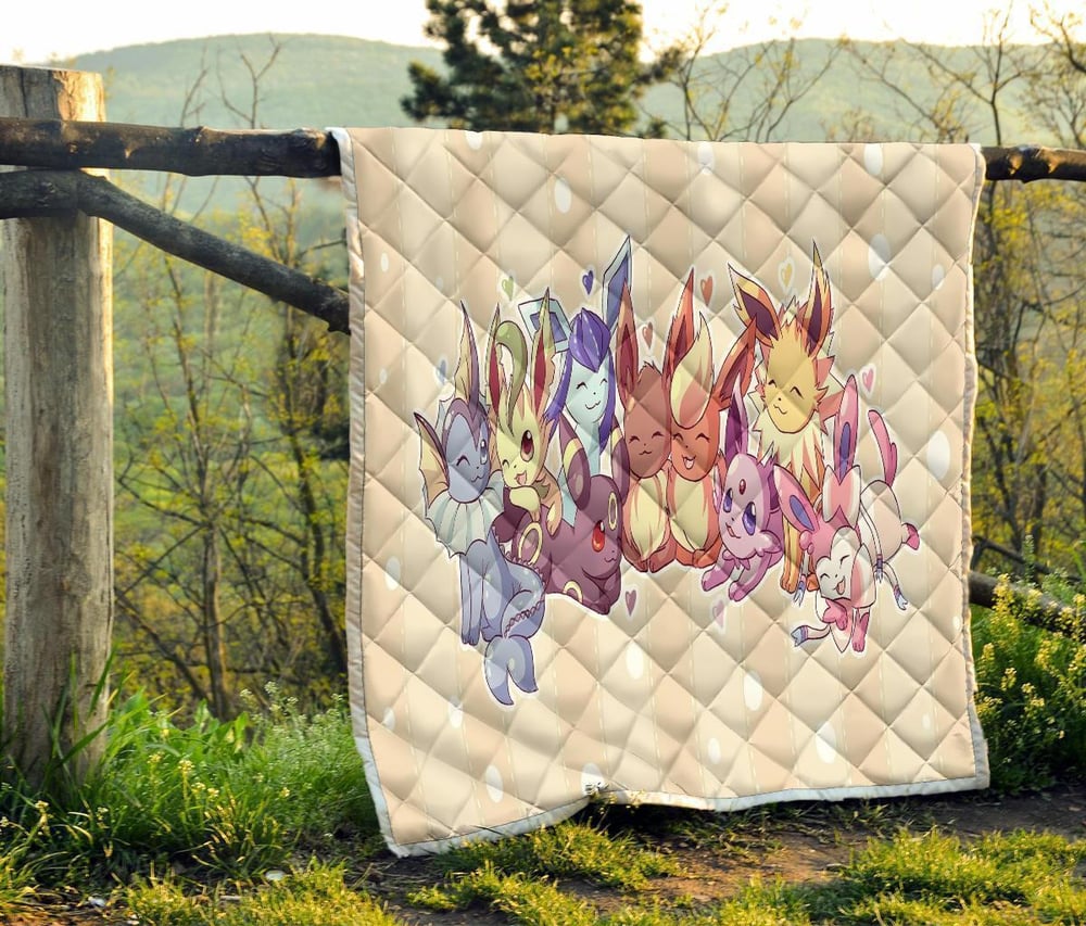 Pokemons Quilt Blanket Funny Gift For Pokemon Fan