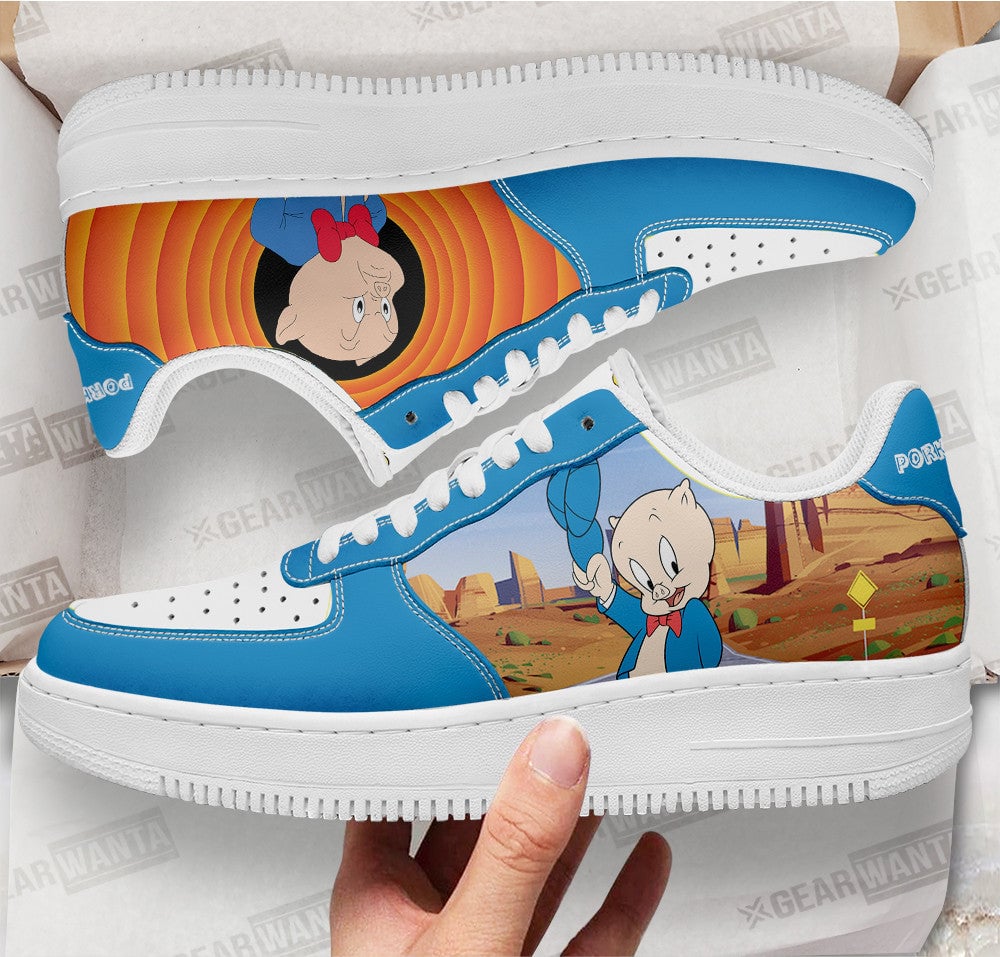 Porky Pig Looney Tunes Custom Sneakers