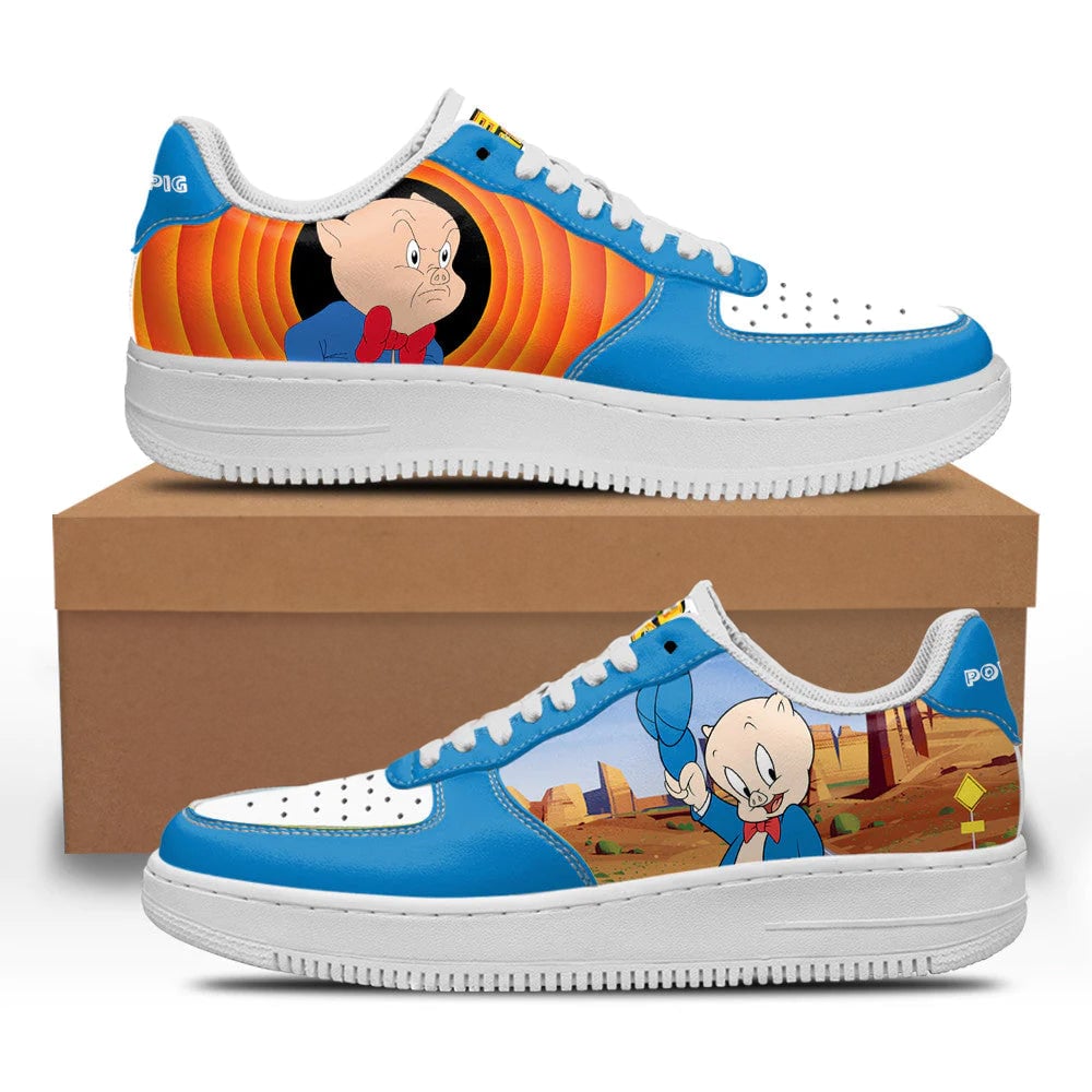 Porky Pig Looney Tunes Custom Sneakers