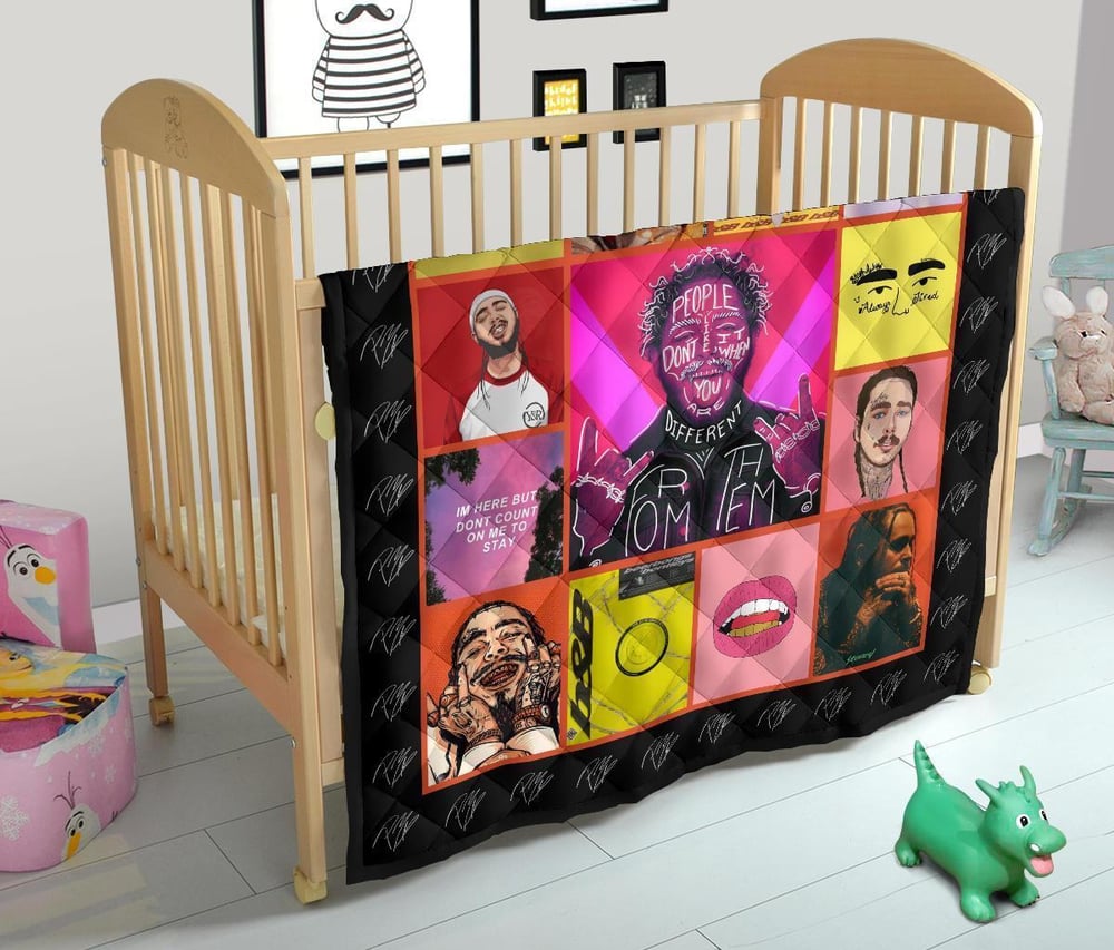 Post Malone Quilt Blanket Amazing Gift For Music Fan