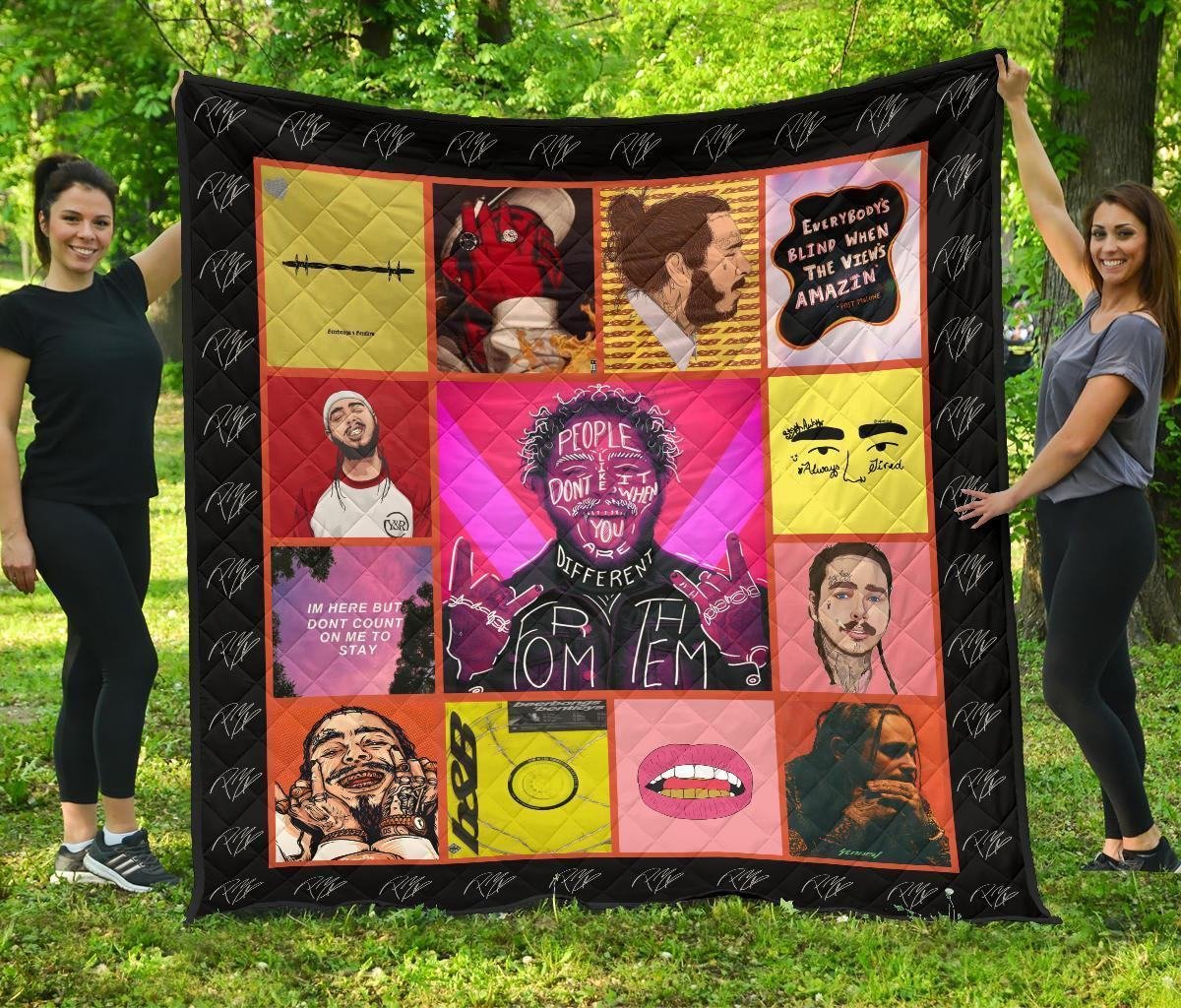 Post Malone Quilt Blanket Amazing Gift For Music Fan