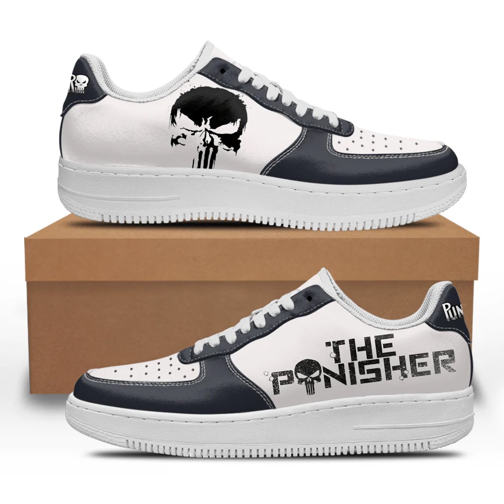 Punisher Super Hero Custom Sneakers