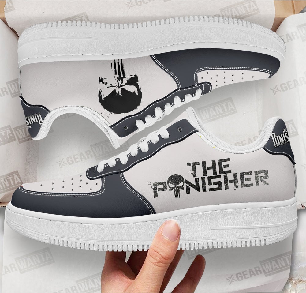 Punisher Super Hero Custom Sneakers