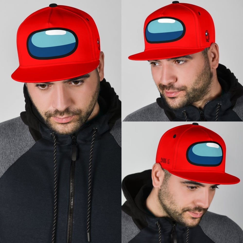 Red Crewmate Snapback Hat Among Us Gift Idea