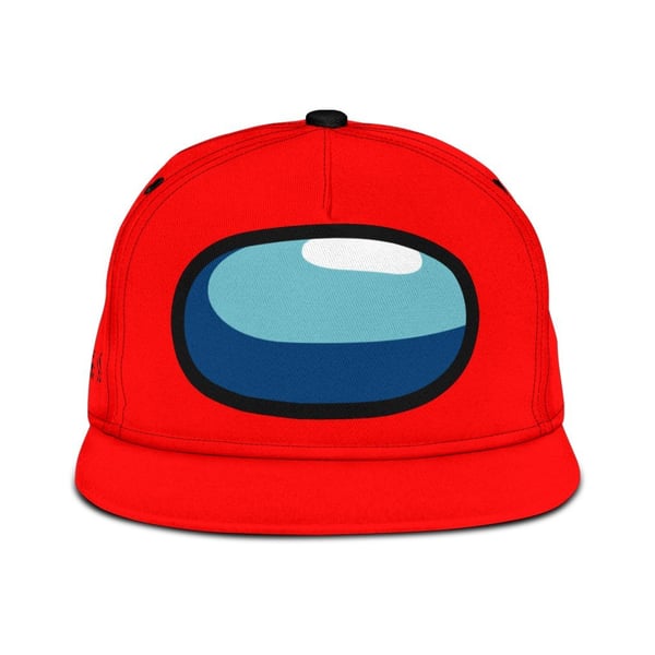 Red Crewmate Snapback Hat Among Us Gift Idea