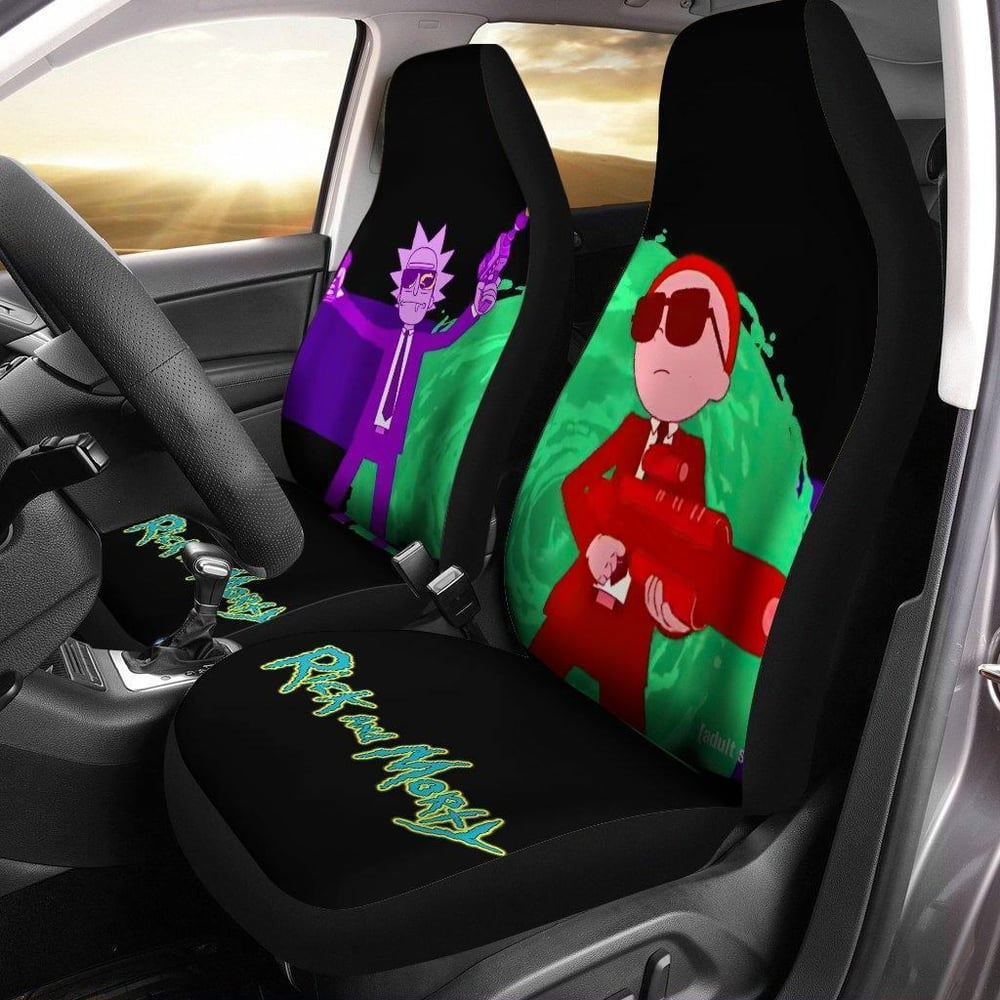 Rick And Morty Car Seat Covers | Gangster Rick And Morty Seat Covers RMCS044