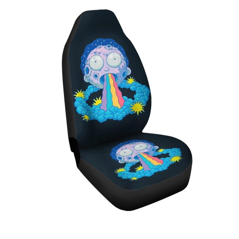 Rick And Morty Car Seat Covers | Morty Rainbow Season 3 Seat Cover RMCS063