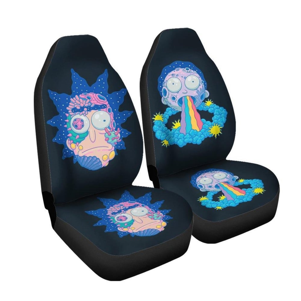 Rick And Morty Car Seat Covers | Morty Rainbow Season 3 Seat Cover RMCS063