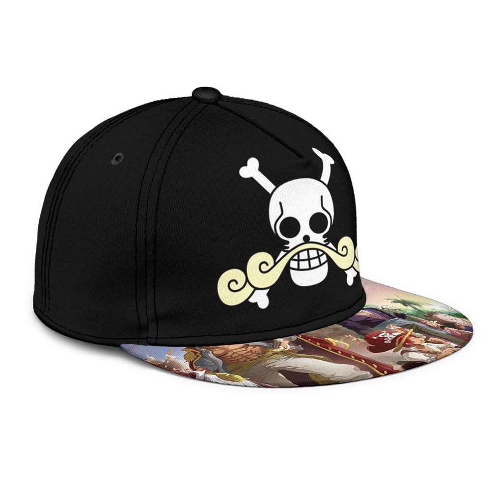 Roger Pirates Snapback Hat One Piece Anime Fan Gift