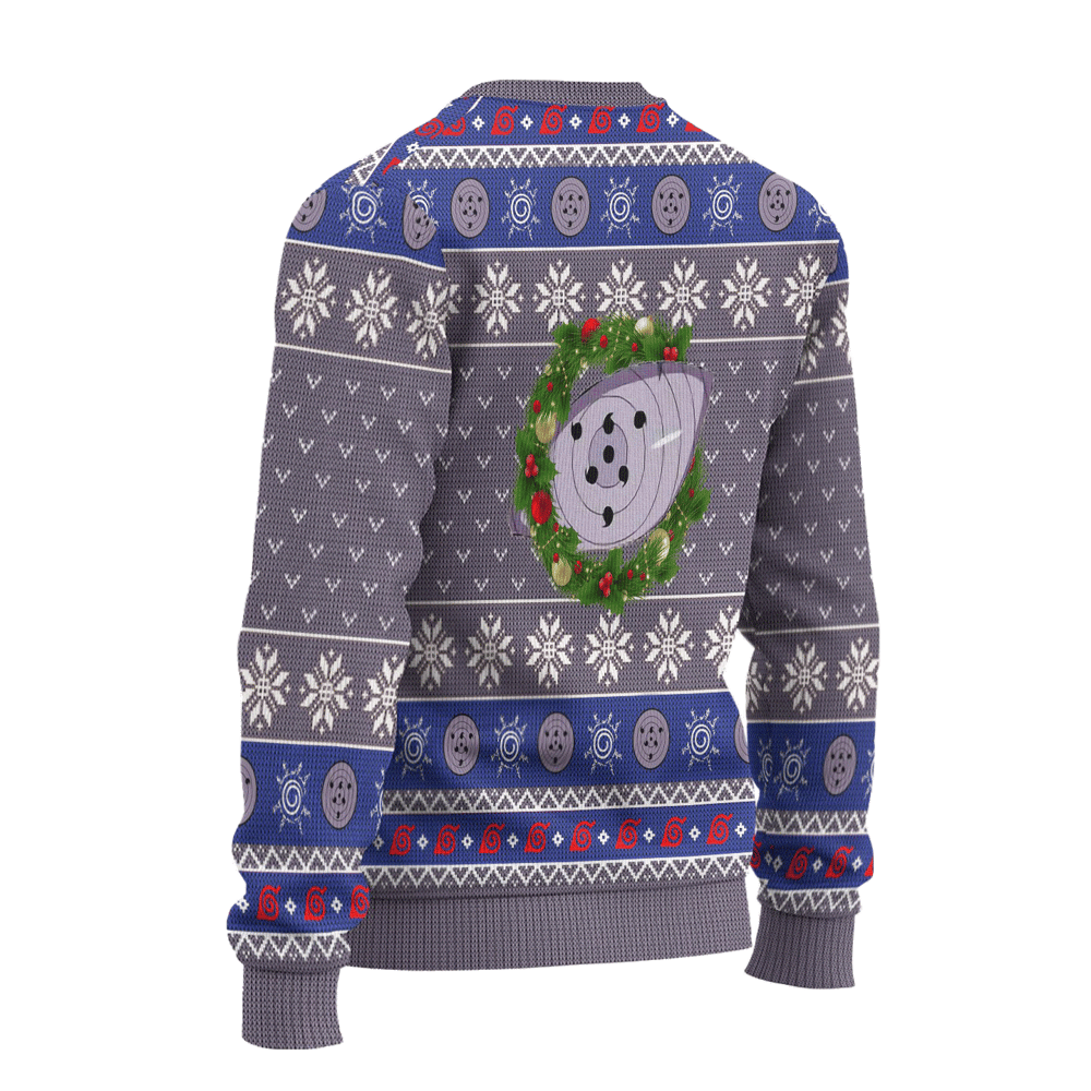 Sasuke Rinnegan Ugly Christmas Sweater Naruto Anime Xmas Gift