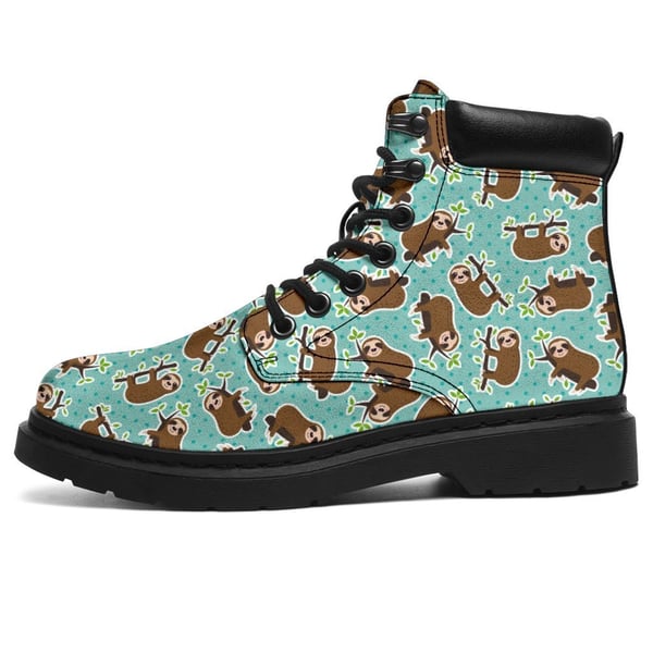 Sloth Boots Animal Custom Shoes Funny For Sloth Lover