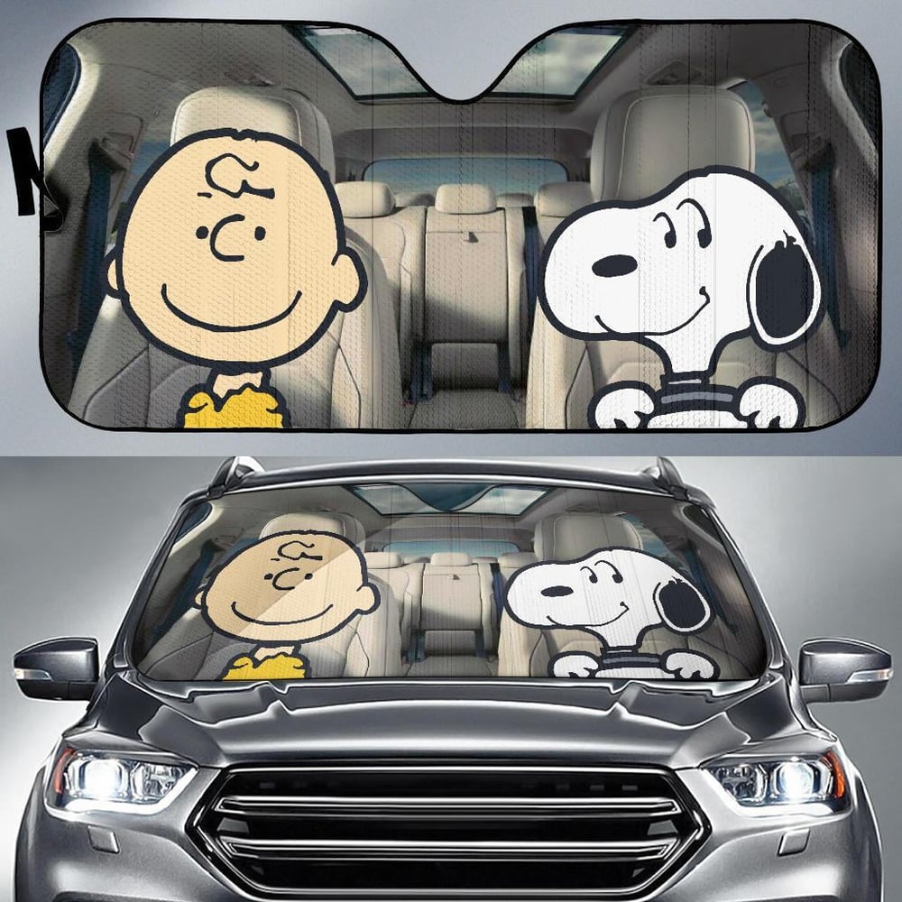 Snoopy Auto Sun Shade Custom Car Windshield Accessories