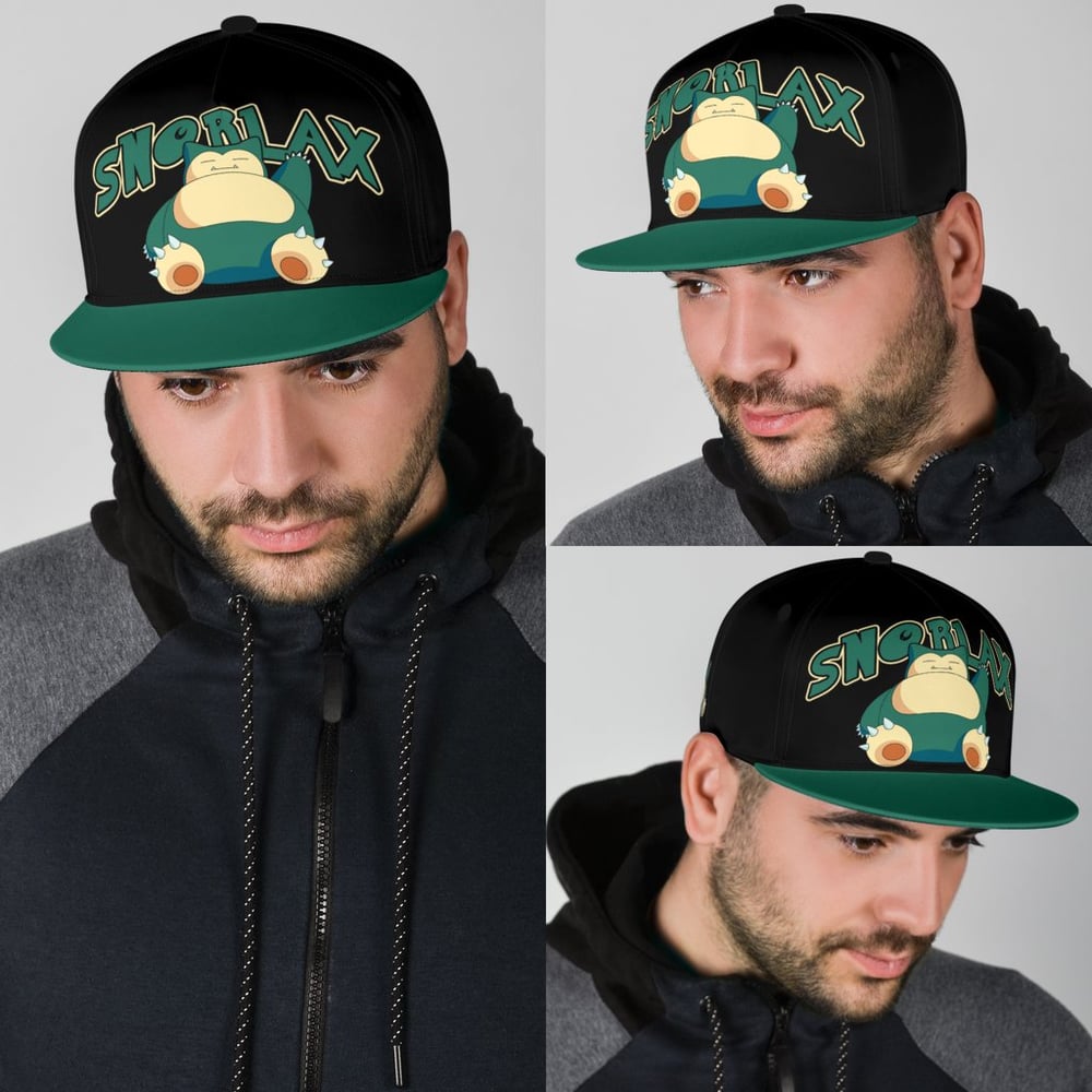 Snorlax Snapback Hat Anime Fan Gift