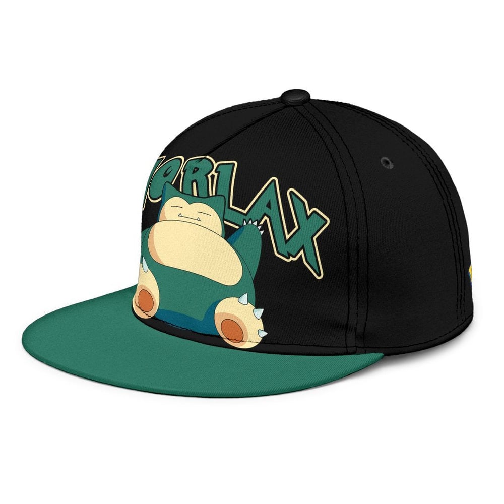 Snorlax Snapback Hat Anime Fan Gift