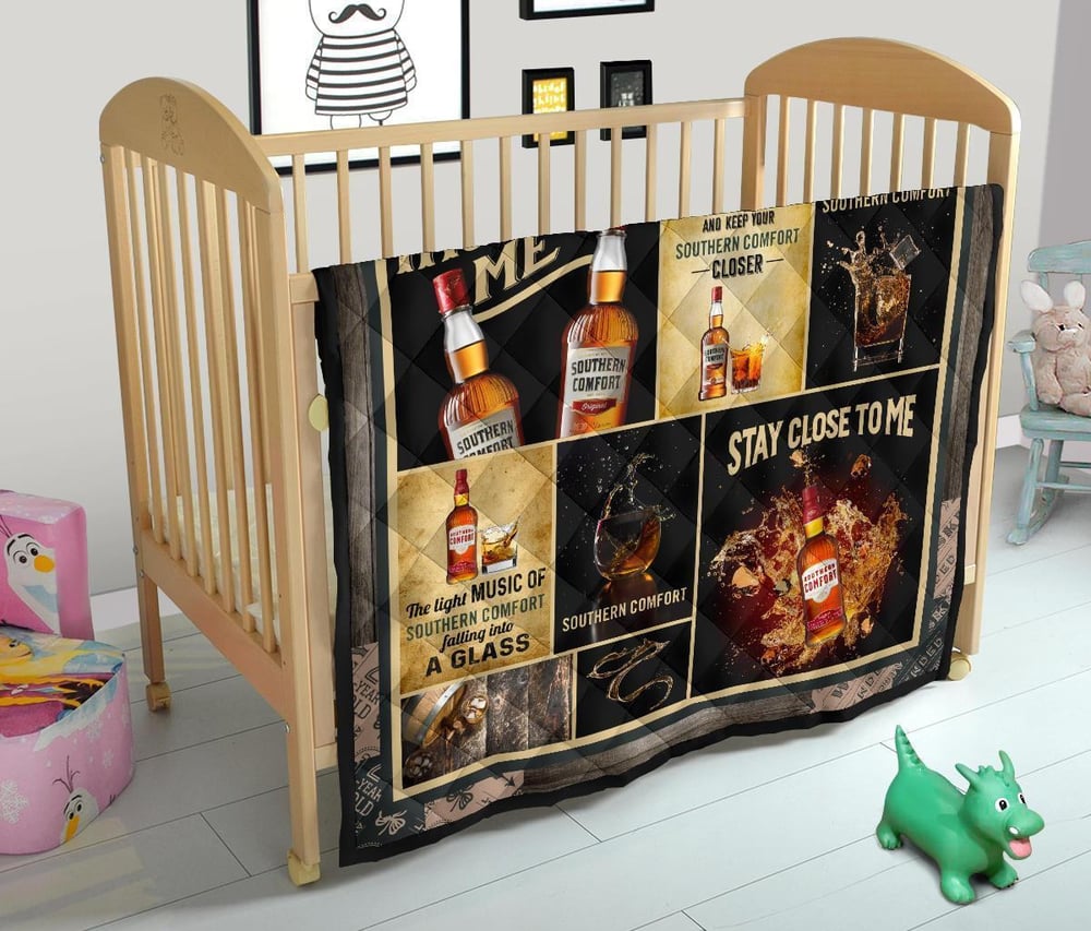 Southern Comfort Quilt Blanket Whiskey Inspired Me Funny Gift