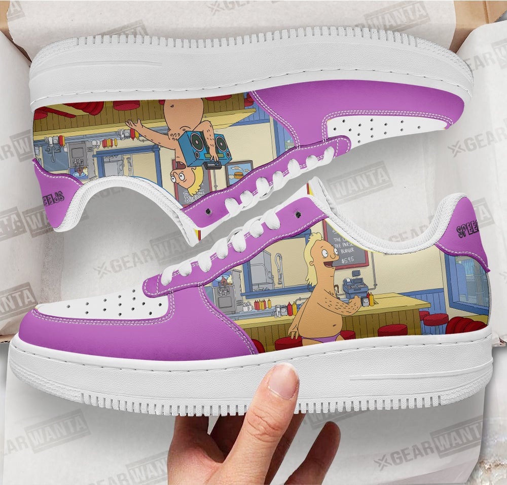 Speedo Guy Bob's Burger Custom Sneakers