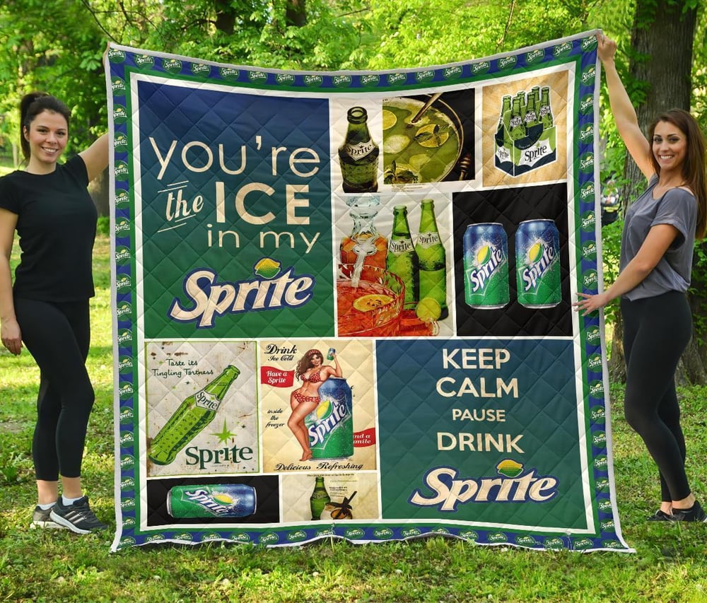 Sprite Quilt Blanket Funny Gift For Soft Drink Gift Idea