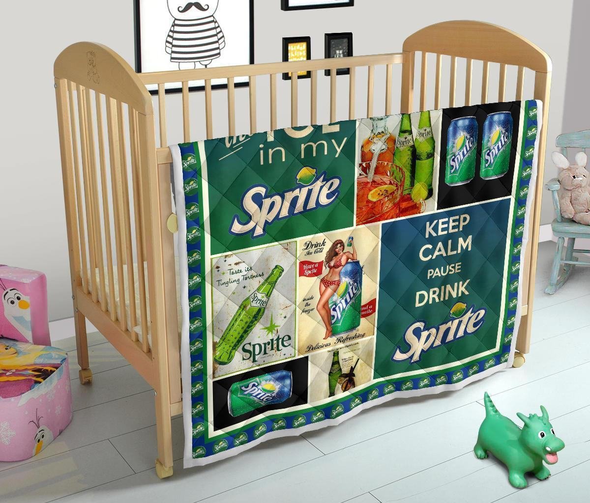 Sprite Quilt Blanket Funny Gift For Soft Drink Gift Idea