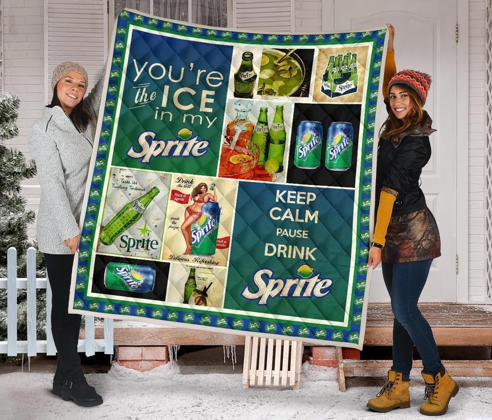 Sprite Quilt Blanket Funny Gift For Soft Drink Gift Idea