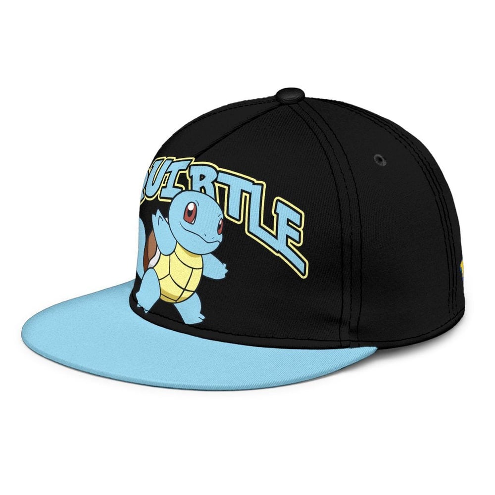 Squirtle Snapback Hat Anime Fan Gift Idea